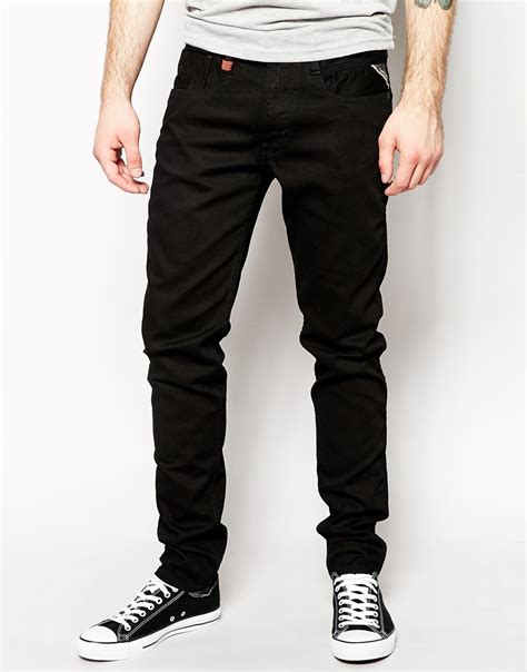 Slim Fit Jeans in Black 